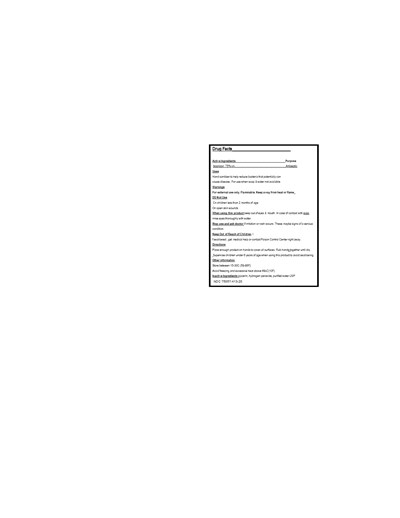 Hand Sanitizer Facts (Hand Sanitizer Back Label Revised 4 11 20)